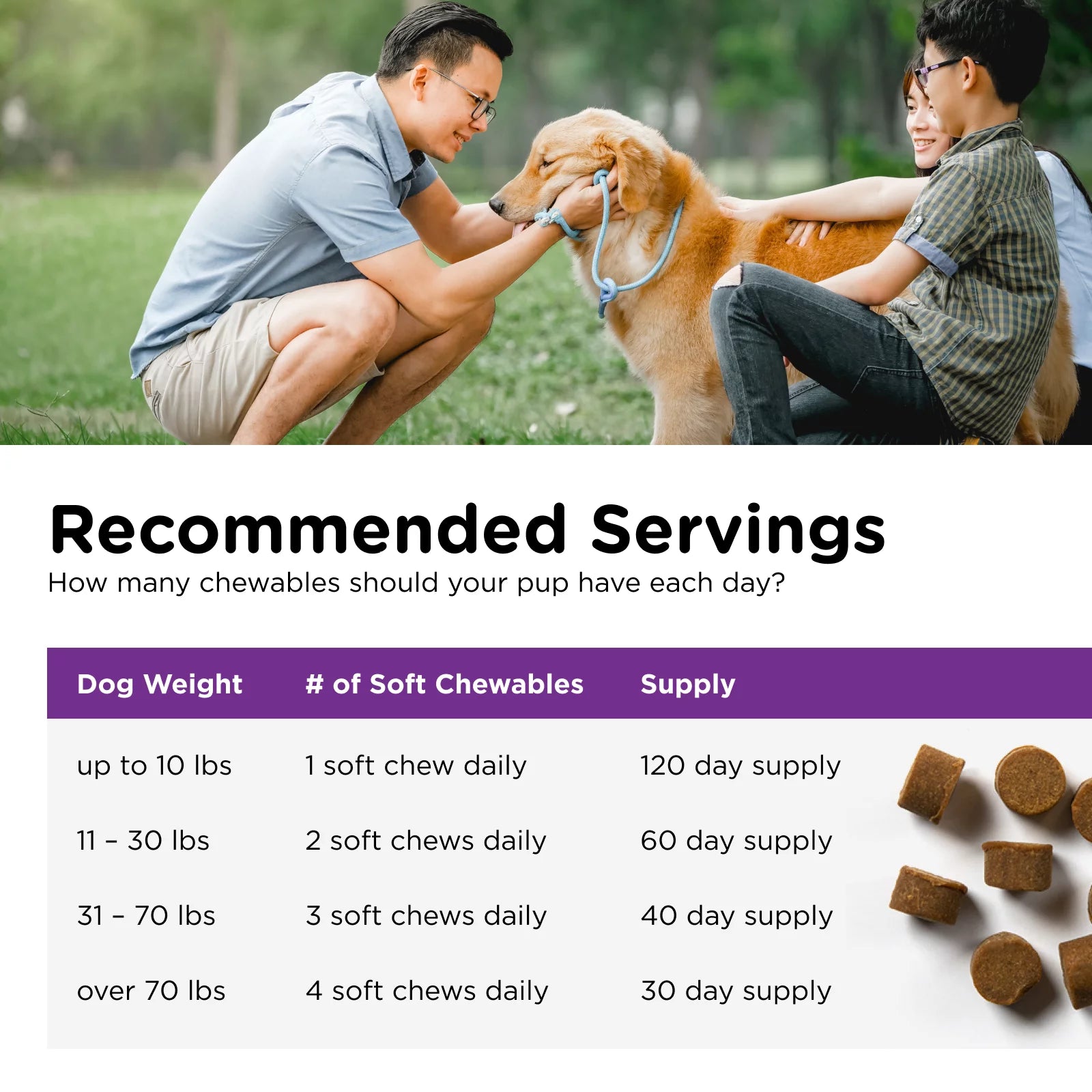 Pre/Probiotic Immune Supporting Soft Chews for Dogs - 120 Ct.