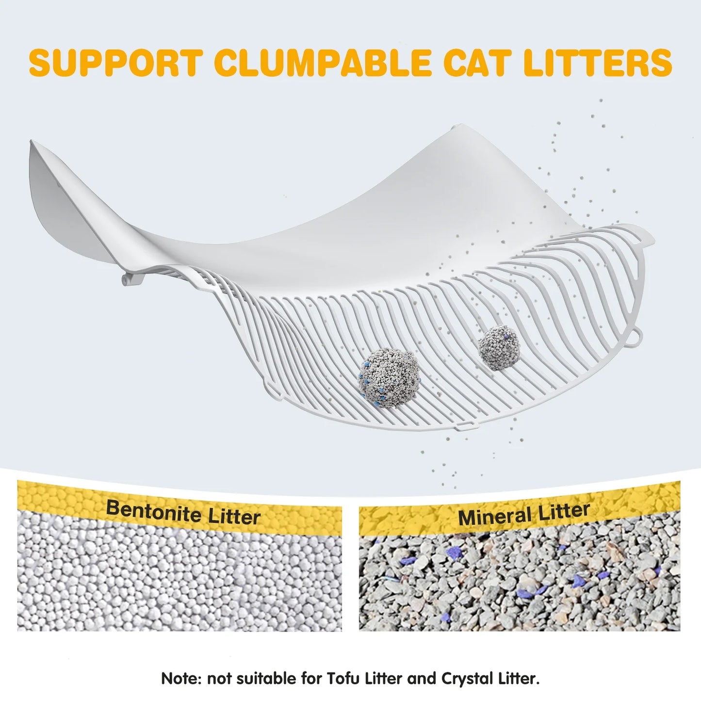 Large Open-Top Automatic Cat Litter Box Self Cleaning with Safety Protection, Mat and Trash Bags Included, White