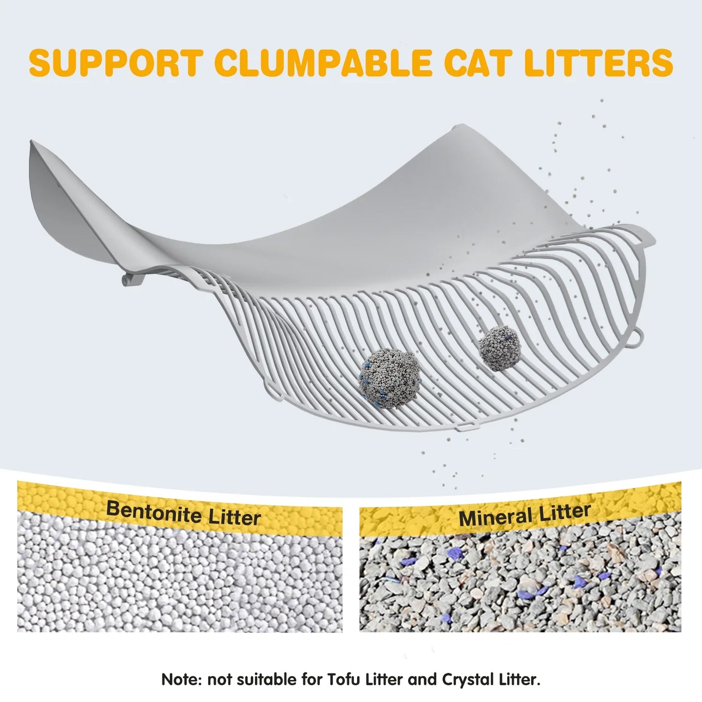 Large Open-Top Automatic Cat Litter Box Self Cleaning with Safety Protection, Mat and Trash Bags Included, Grey